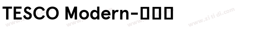 TESCO Modern字体转换